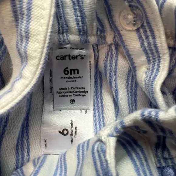 Carter’s bundle of baby girls’ 2 bodysuits & 1 sunsuit Size 6 months - Picture 10 of 12